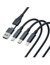 Kup Kábel 3MK Hyper 3w1 USB-A - USB-C / USB-C, microUSB, Lightning 1.5m Fekete/Black - 3MK5801 - {ean13} - Sklep Home Screen