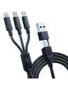 Kup Kábel 3MK Hyper 3w1 USB-A - USB-C / USB-C, microUSB, Lightning 1.5m Fekete/Black - 3MK5801 - {ean13} - Sklep Home Screen
