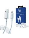 Kabel 3MK Hyper USB-A / microUSB 1.2m 5V 2.4A Bílý/White