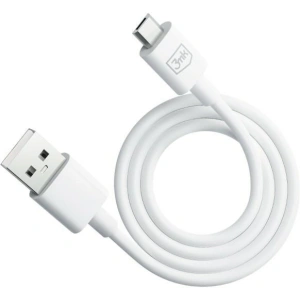 Kabel 3MK Hyper USB-A / microUSB 1.2m 5V 2.4A Bílý/White