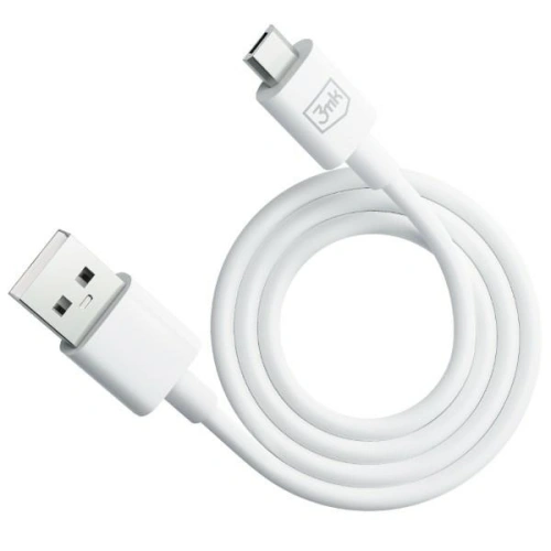 Kup Cablul 3MK Hyper USB-A / microUSB 1.2m 5V 2.4A Alb/White - 3MK5802 - {ean13} - Sklep Home Screen