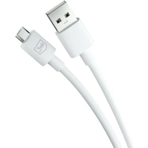 Kabel 3MK Hyper USB-A / microUSB 1.2m 5V 2.4A Bílý/White