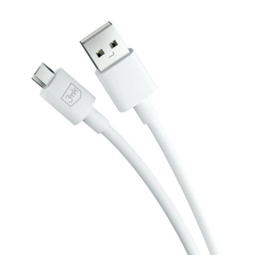 Kup Cablul 3MK Hyper USB-A / microUSB 1.2m 5V 2.4A Alb/White - 3MK5802 - {ean13} - Sklep Home Screen
