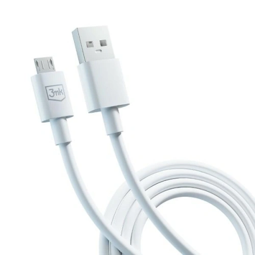 Kup Cablul 3MK Hyper USB-A / microUSB 1.2m 5V 2.4A Alb/White - 3MK5802 - {ean13} - Sklep Home Screen