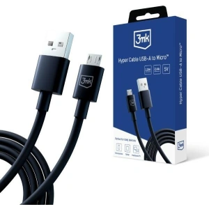 Kup Cablu 3MK Hyper USB-A / microUSB 1.2m 5V 2.4A Negru/Black - 3MK5803 - {ean13} - Sklep Home Screen