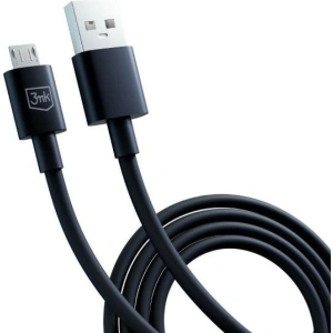 Kabel 3MK Hyper USB-A / microUSB 1.2m 5V 2.4A Černý/Black