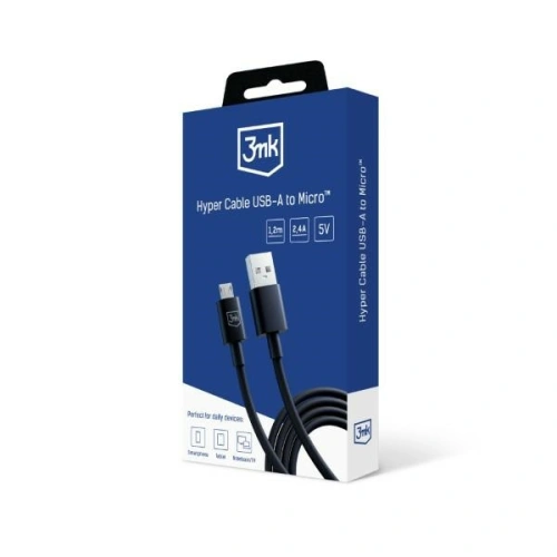 Kup Kabel 3MK Hyper USB-A / microUSB 1.2m 5V 2.4A Černý/Black - 3MK5803 - {ean13} - Sklep Home Screen