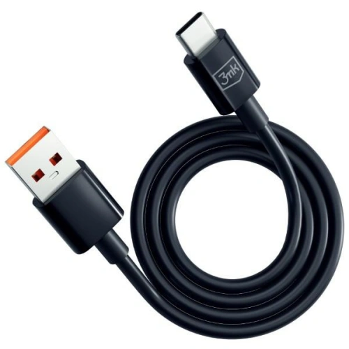 Kup Cablu 3MK Hyper USB-A / USB-C 1.2m 5A Negru/Black - 3MK5804 - {ean13} - Sklep Home Screen