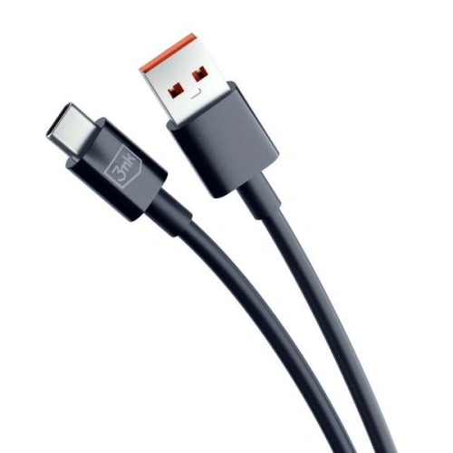 Kup Cablu 3MK Hyper USB-A / USB-C 1.2m 5A Negru/Black - 3MK5804 - {ean13} - Sklep Home Screen