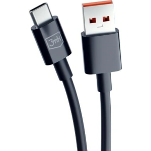 Kabel 3MK Hyper USB-A / USB-C 1.2m 5A Czarny/Black