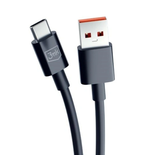 Kup Cablu 3MK Hyper USB-A / USB-C 1.2m 5A Negru/Black - 3MK5804 - {ean13} - Sklep Home Screen