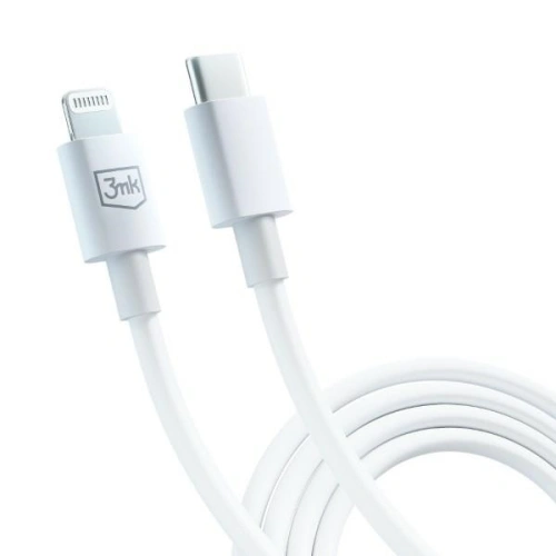 Kup Cablul 3MK Hyper USB-C / Lightning 20W 1.2m Alb/White - 3MK5805 - {ean13} - Sklep Home Screen