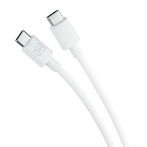 Kabel 3MK Hyper USB-C / USB-C 100W 1.2m Bílý/White