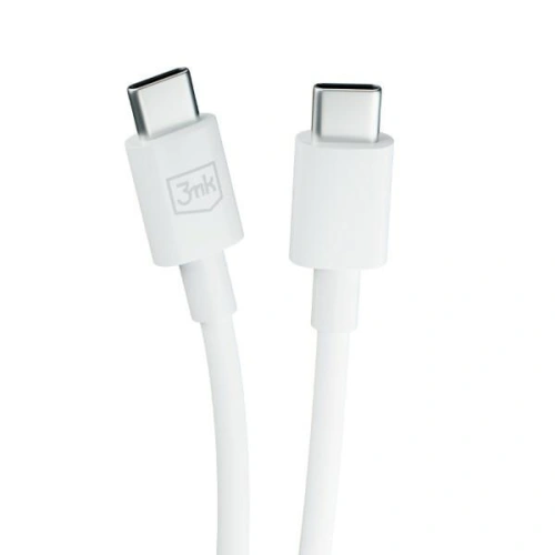 Kup Cablul 3MK Hyper USB-C / USB-C 100W 1.2m Alb/White - 3MK5807 - {ean13} - Sklep Home Screen