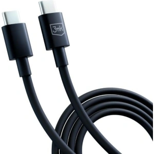 Cablul 3MK Hyper USB-C / USB-C 100W 1.2m Negru/Black