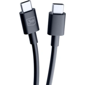 Cablul 3MK Hyper USB-C / USB-C 100W 1.2m Negru/Black