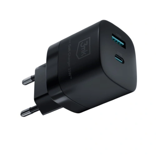 Kup Nabíječka 3MK Hyper GaN Charger USB-A 18W, USB-C 33W Černá/Black - 3MK5809 - {ean13} - Sklep Home Screen