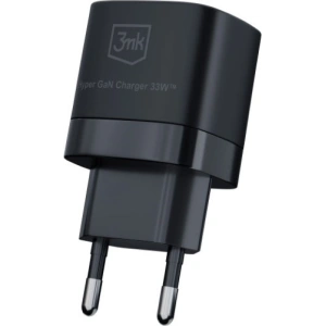 Kup Încărcătorul de rețea 3MK Hyper GaN Charger USB-A 18W, USB-C 33W Negru/Black - 3MK5809 - {ean13} - Sklep Home Screen