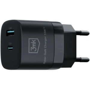 Kup Încărcătorul de rețea 3MK Hyper GaN Charger USB-A 18W, USB-C 33W Negru/Black - 3MK5809 - {ean13} - Sklep Home Screen