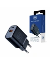 Ładowarka sieciowa 3MK Hyper Charger USB-A, USB-C 20W PD QC czarna/black
