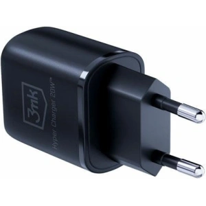 Kup Încărcător de rețea 3MK Hyper Charger USB-A, USB-C 20W PD QC negru/black - 3MK5810 - {ean13} - Sklep Home Screen