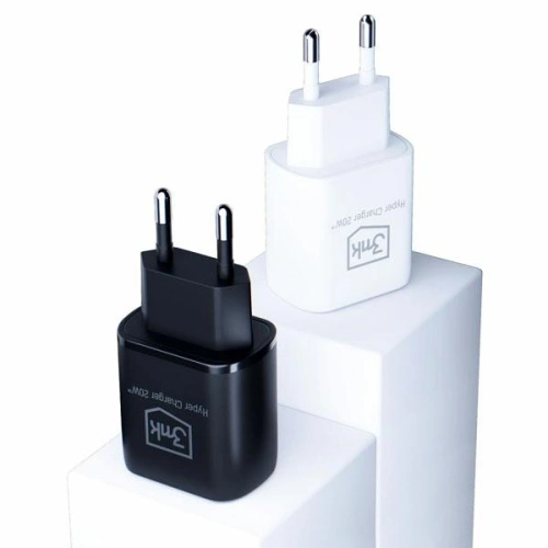 Kup Nabíječka do sítě 3MK Hyper Charger USB-A, USB-C 20W PD QC černá/black - 3MK5810 - {ean13} - Sklep Home Screen