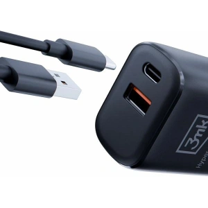 Kup Încărcător de rețea 3MK Hyper Charger USB-A, USB-C 20W PD QC negru/black - 3MK5810 - {ean13} - Sklep Home Screen
