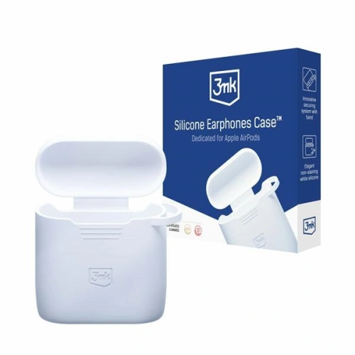 Kup Etui 3MK Silicon Case Apple AirPods 2 + karabińczyk fehér/white - 3MK5811 - {ean13} - Sklep Home Screen