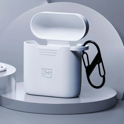 Kup Etui 3MK Silicon Case Apple AirPods 2 + karabińczyk fehér/white - 3MK5811 - {ean13} - Sklep Home Screen