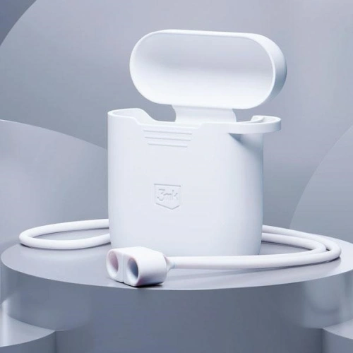 Kup Etui 3MK Silicon Case Apple AirPods 2 + karabińczyk fehér/white - 3MK5811 - {ean13} - Sklep Home Screen