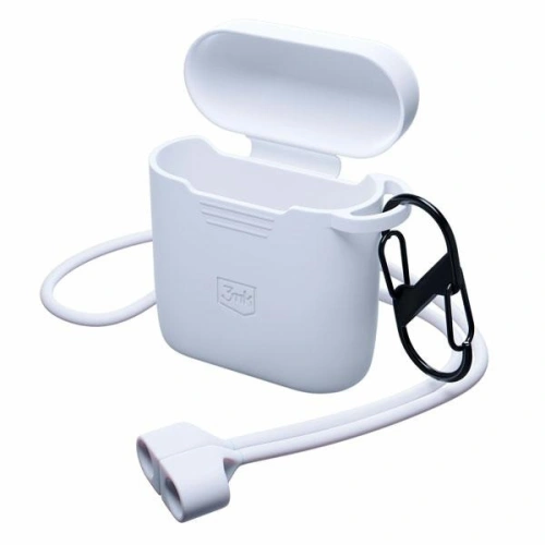 Kup Etui 3MK Silicon Case Apple AirPods 2 + karabińczyk fehér/white - 3MK5811 - {ean13} - Sklep Home Screen