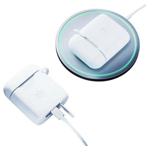 Kup Etui 3MK Silicon Case Apple AirPods 2 + karabińczyk fehér/white - 3MK5811 - {ean13} - Sklep Home Screen