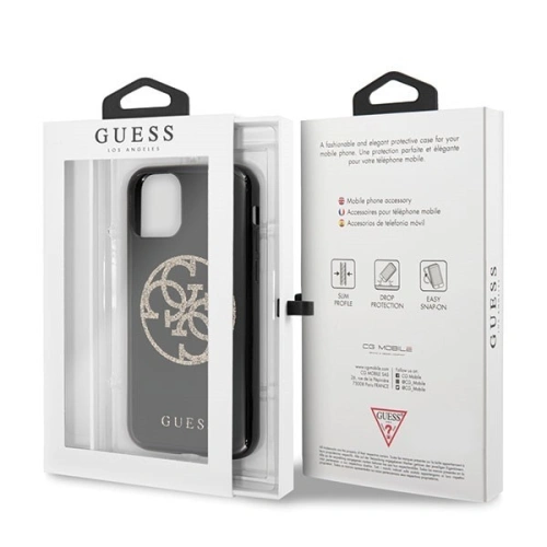 Kup Etui Guess GUHCN58TPUBKGLG Apple iPhone 11 Pro černý/black hard case Glitter 4G Circle Logo - GUE189BLK - {ean13} - Sklep Home Screen