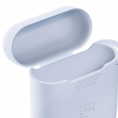 Kup Etui 3MK Silicon Case Apple AirPods 2 + karabińczyk białe/white - 3MK5811 - {ean13} - Sklep Home Screen