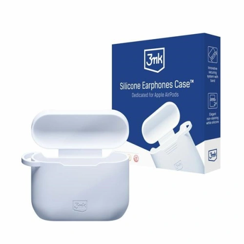 Kup Etui 3MK Silicon Case Apple AirPods 3 + karabiner fehér/white - 3MK5812 - {ean13} - Sklep Home Screen