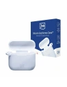 Etui 3MK Silicon Case Apple AirPods 3 + karabińczyk białe/white