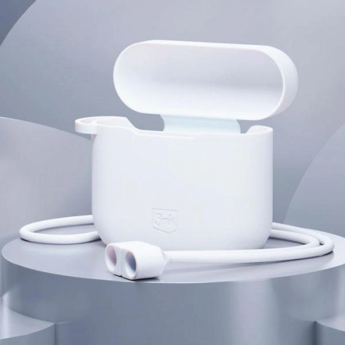 Kup Etui 3MK Silicon Case Apple AirPods 3 + karabiner fehér/white - 3MK5812 - {ean13} - Sklep Home Screen