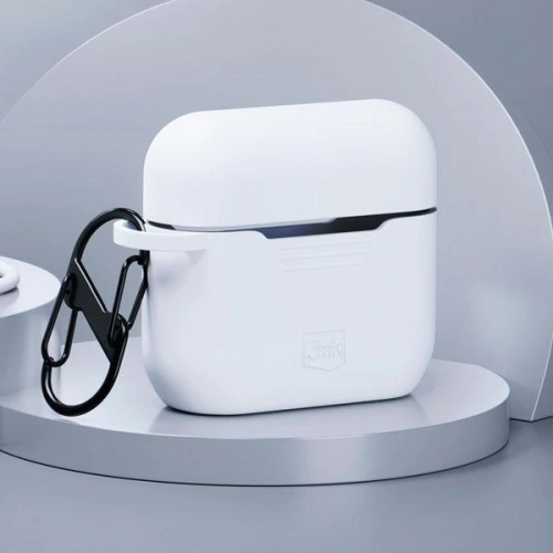 Kup Etui 3MK Silicon Case Apple AirPods Pro + karabińczyk białe/white - 3MK5813 - {ean13} - Sklep Home Screen