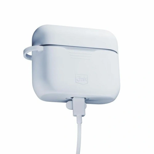 Kup Etui 3MK Silicon Case Apple AirPods Pro + karabińczyk białe/white - 3MK5813 - {ean13} - Sklep Home Screen