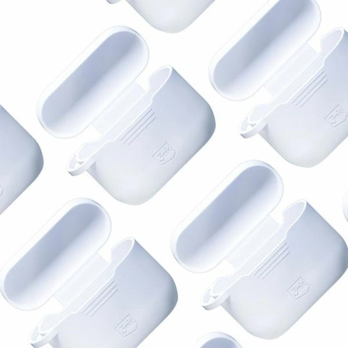 Kup Etui 3MK Silicon Case Apple AirPods Pro + karabińczyk białe/white - 3MK5813 - {ean13} - Sklep Home Screen