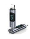 Kup Adaptor cu display USAMS AU18 USB-C / Lightning Digital Display 30W din oțel/aluminiu - USA1086 - {ean13} - Sklep Home Screen