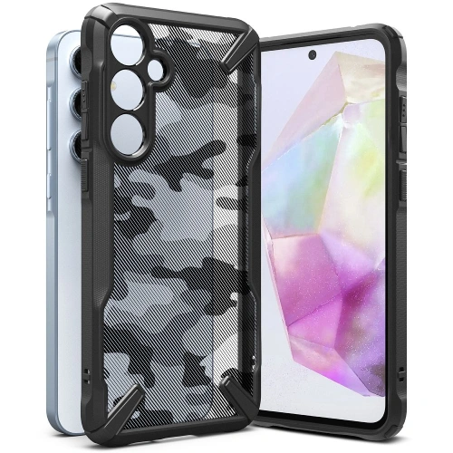 Kup Etui Ringke Fusion-X Samsung Galaxy A35 5G Camo Fekete - RGK1955 - {ean13} - Sklep Home Screen