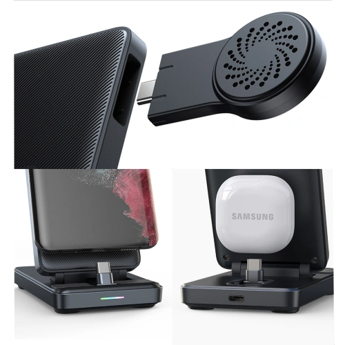 Buy Joyroom 4-in-1 Charging Station JR-WQS01 black - JYR985 - {ean13} - Home Screen Store Europe