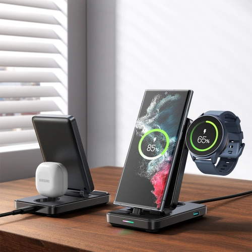 Buy Joyroom 4-in-1 Charging Station JR-WQS01 black - JYR985 - {ean13} - Home Screen Store Europe