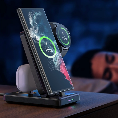 Buy Joyroom 4-in-1 Charging Station JR-WQS01 black - JYR985 - {ean13} - Home Screen Store Europe