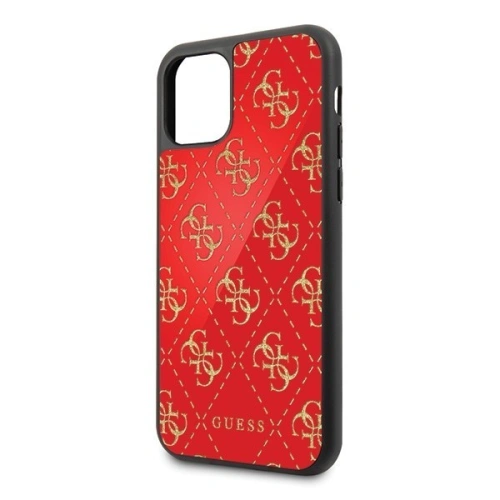 Kup Etui Guess GUHCN614GGPRE Apple iPhone 11 czerwony/red hard case 4G Double Layer Glitter - GUE195RED - {ean13} - Sklep Home Screen