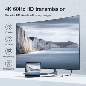 Kup Kabel kątový Joyroom SY-20C1 USB-C / HDMI 4K 60Hz 2m šedý - JYR989 - {ean13} - Sklep Home Screen