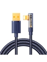 Cablul unghiular Joyroom S-UL012A6 USB-A / Ligtning 2.4A 1.2m albastru