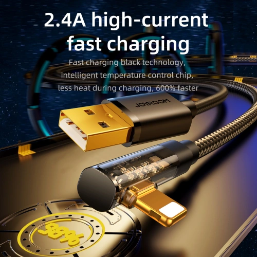 Kup Kabel kątowy Joyroom S-UL012A6 USB-A / Lightning 2.4A 1.2m blau - JYR990 - {ean13} - Sklep Home Screen
