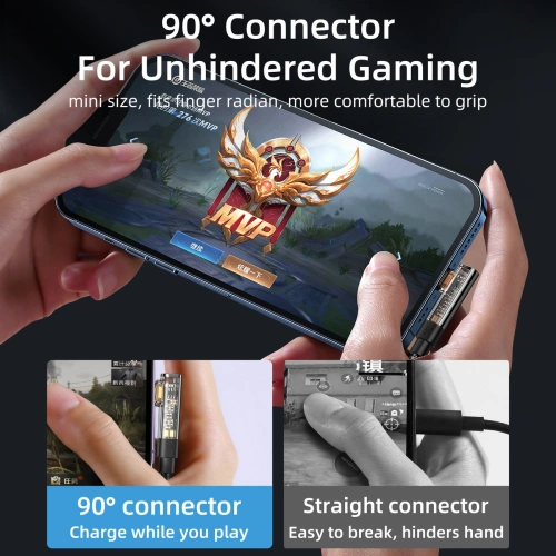 Kup Kabel kątowy Joyroom S-UL012A6 USB-A / Lightning 2.4A 1.2m blau - JYR990 - {ean13} - Sklep Home Screen